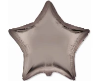 Balon foliowy 18" FX - Gwiazda (satynowy pieczarkowy), niepakowany