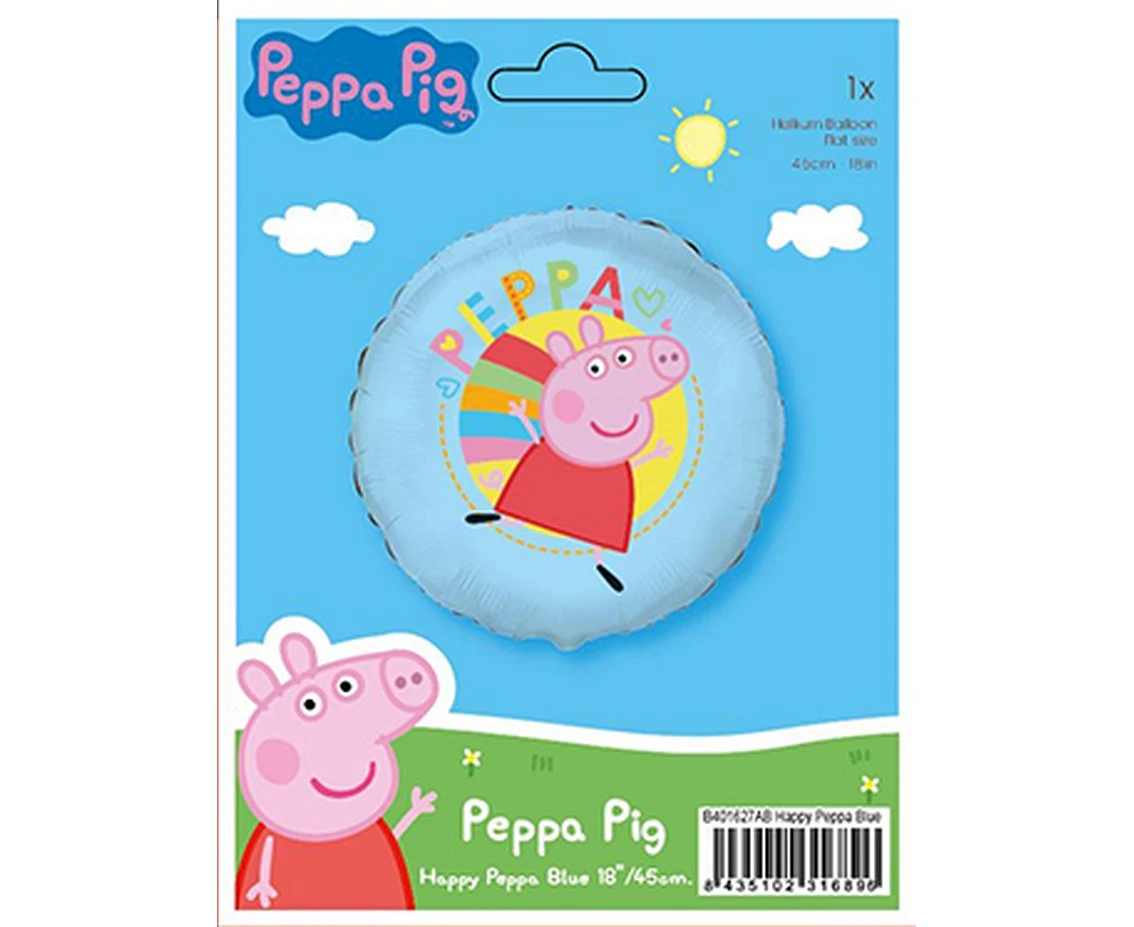 Balon foliowy 18" FX - Peppa Blue (opak. papierowe), pakowany