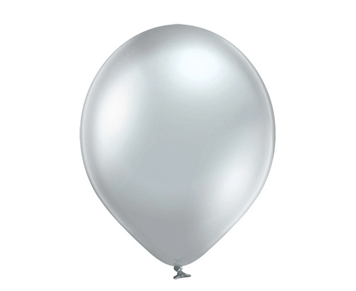 Balony Belbal 17", B150-601, (glossy silver) glossy srebrne, 25szt.