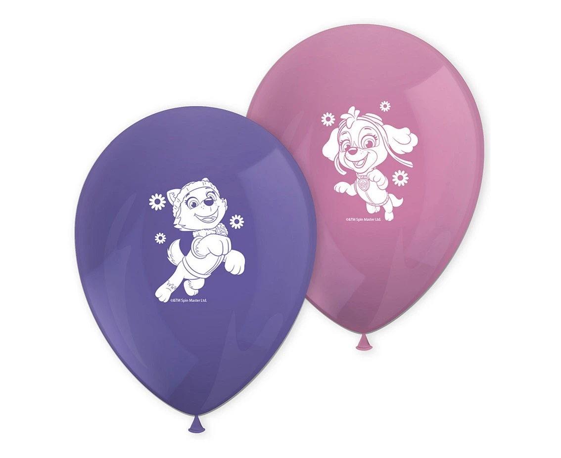 Zestaw 8 balonów "Paw Patrol: Skye & Everest" (papier FSC)