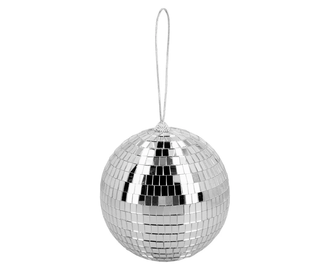 Kula disco, srebrna , 15 cm