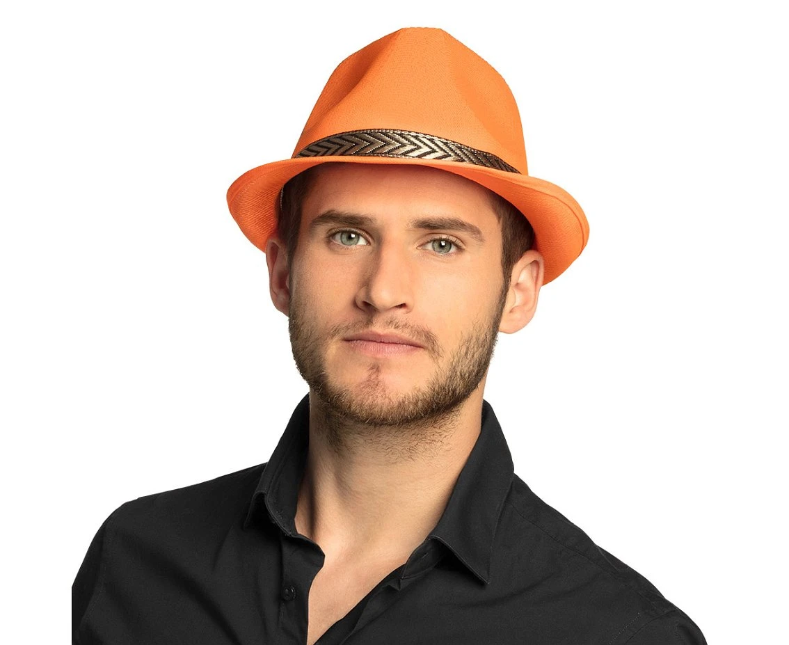 Kapelusz Funky, neonowy pomarańcz