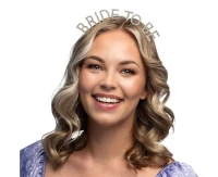 Opaska metalowa Bride to be, różowo-złota