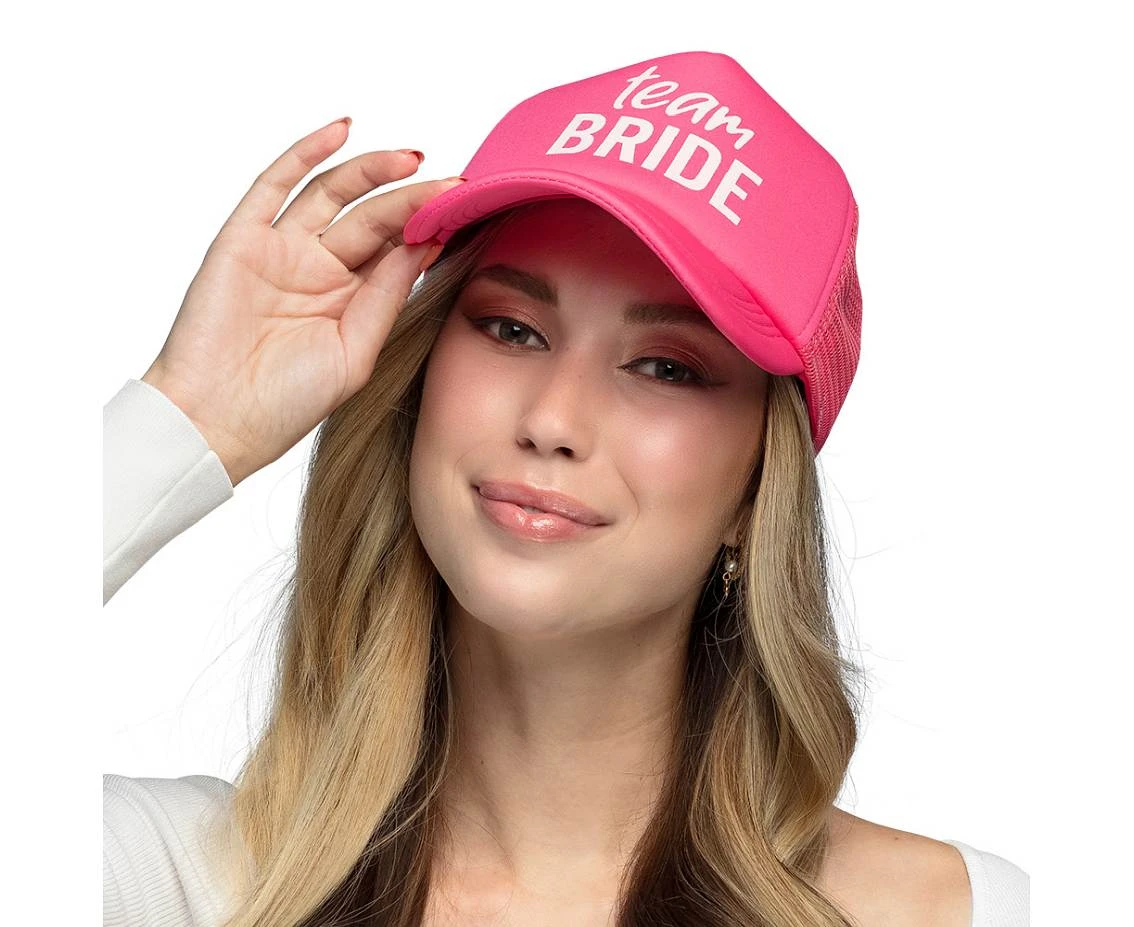 Czapka z daszkiem Team Bride, różowa