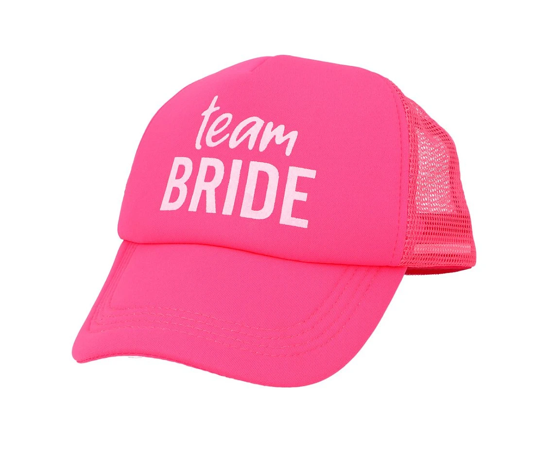 Czapka z daszkiem Team Bride, różowa