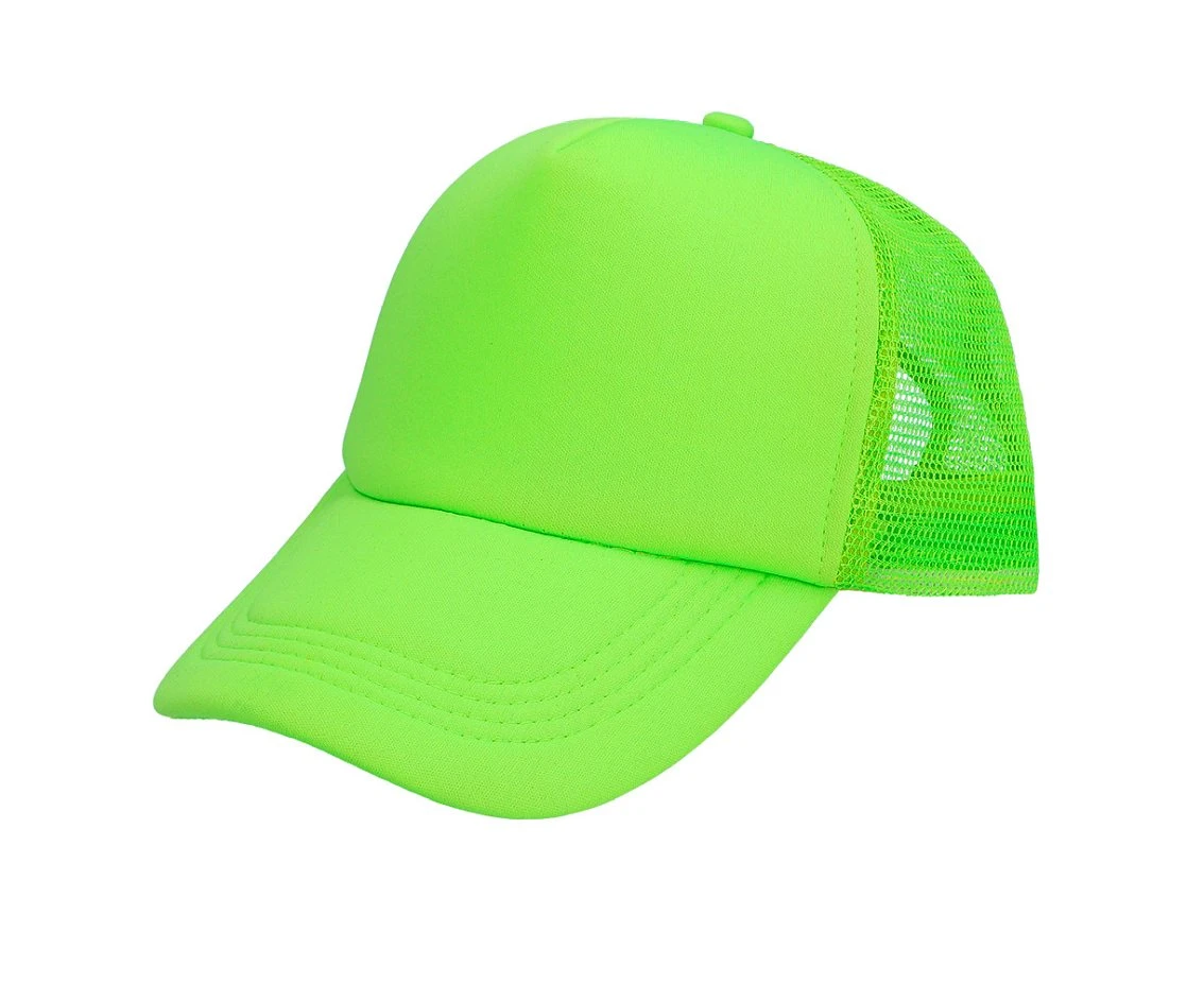 Czapka z daszkiem, neonowa- zielona, regulowana