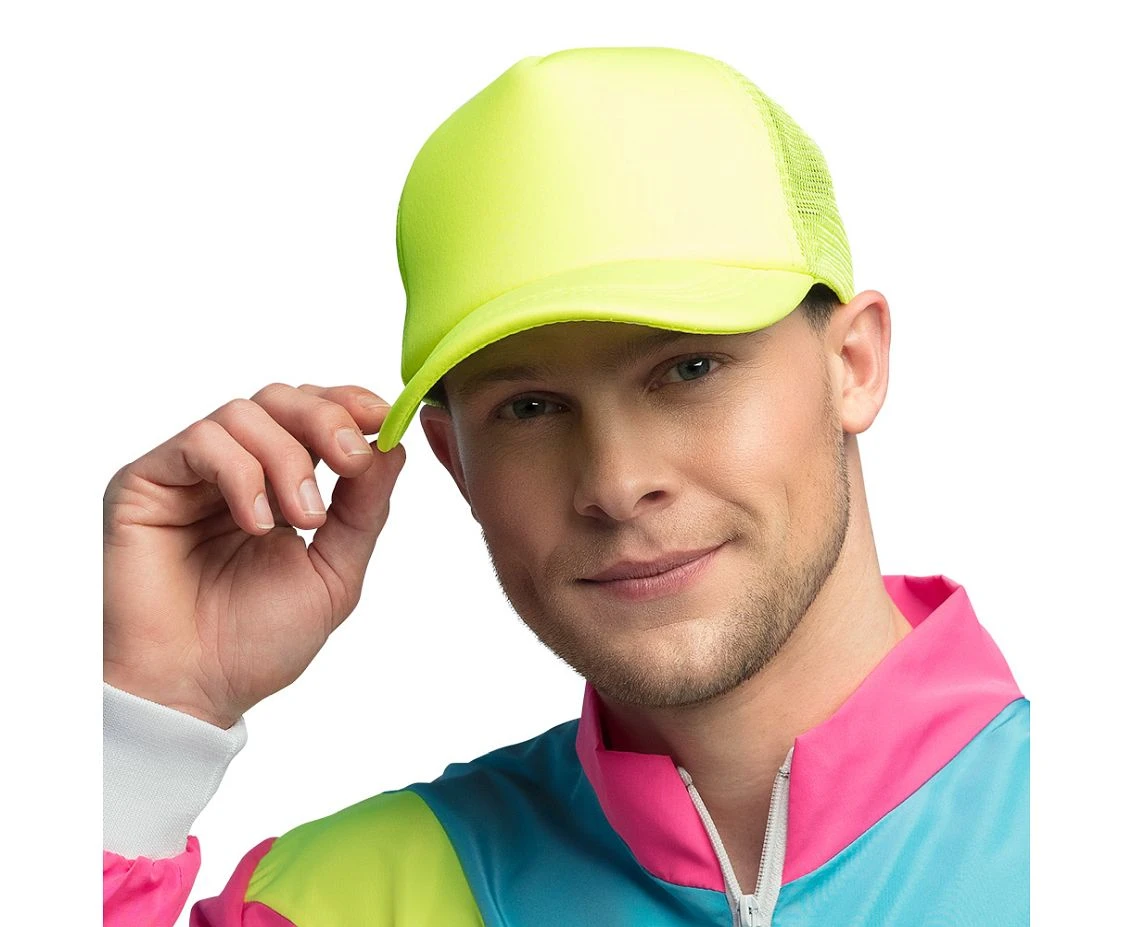 Czapka z daszkiem, neonowa- żółta