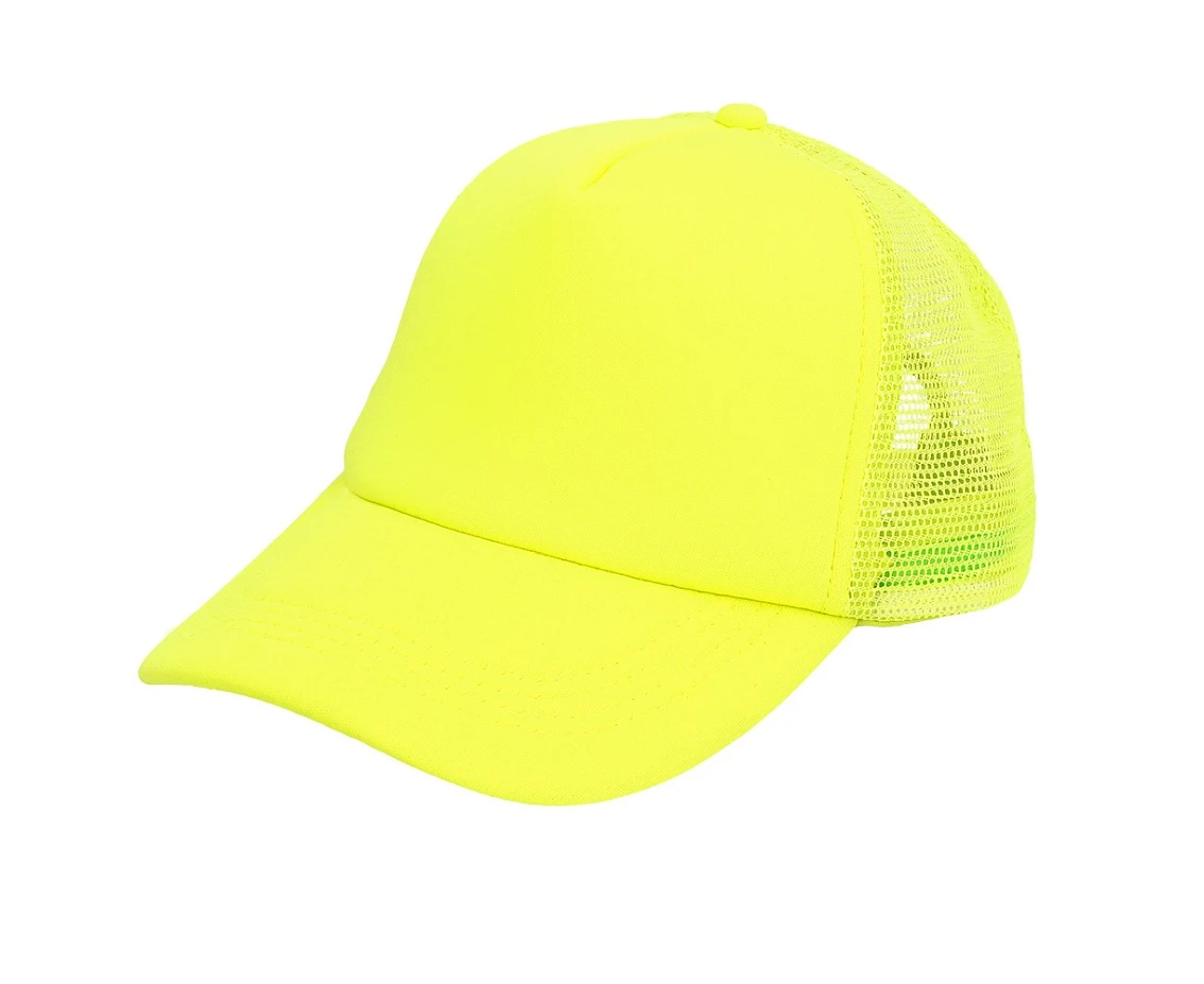 Czapka z daszkiem, neonowa- żółta