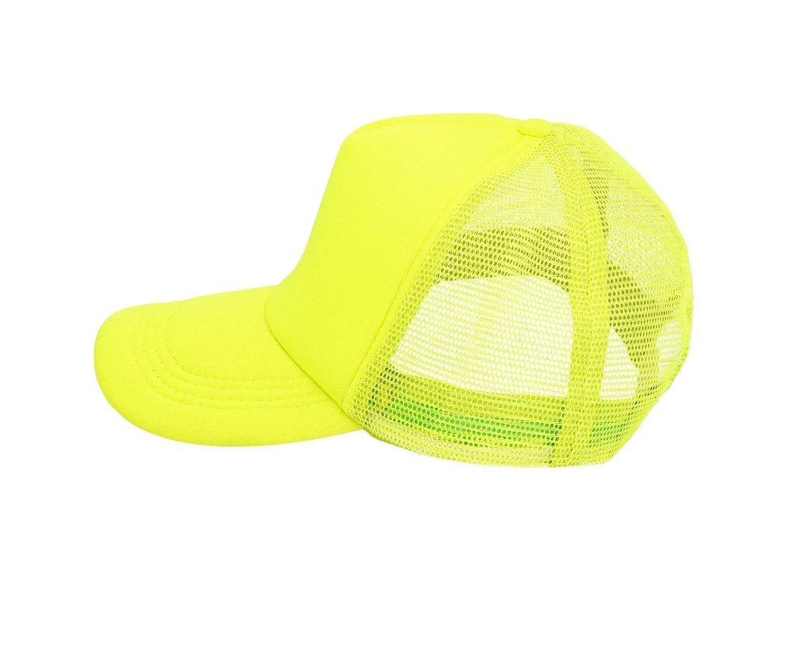Czapka z daszkiem, neonowa- żółta