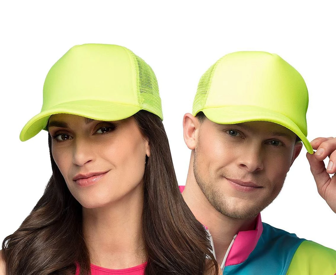 Czapka z daszkiem, neonowa- żółta