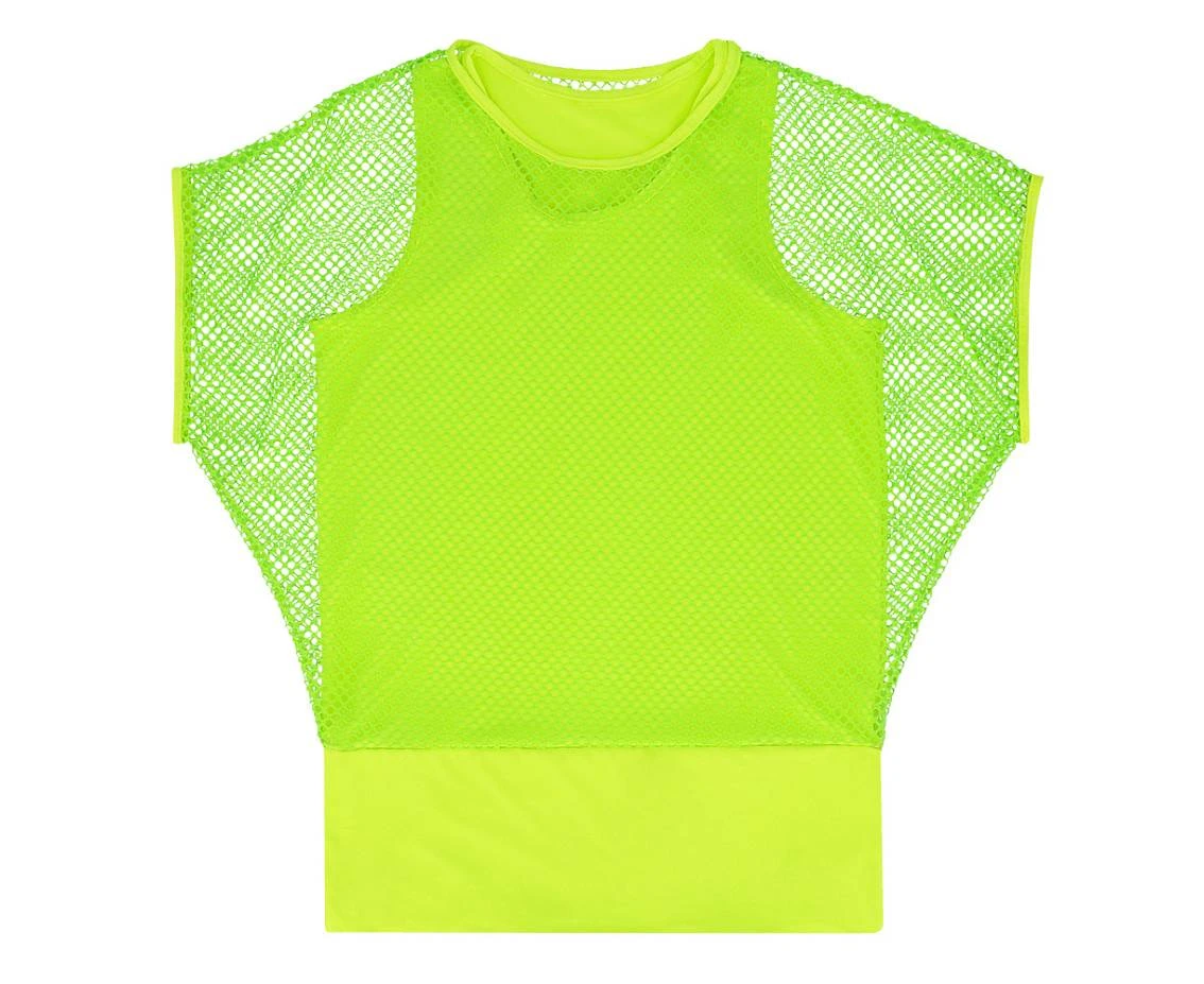 Top siateczkowy neonowy zielony, rozm. M/L