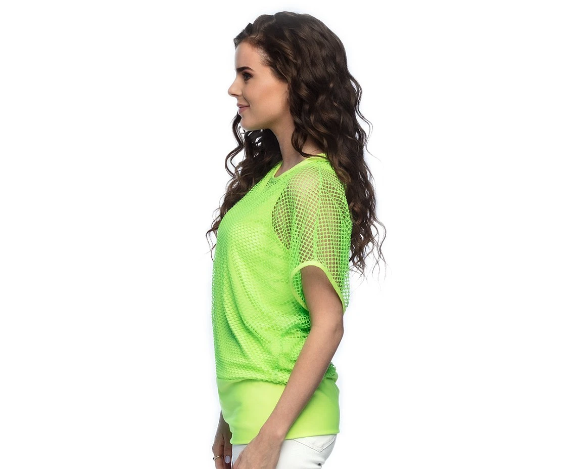 Top siateczkowy neonowy zielony, rozm. M/L