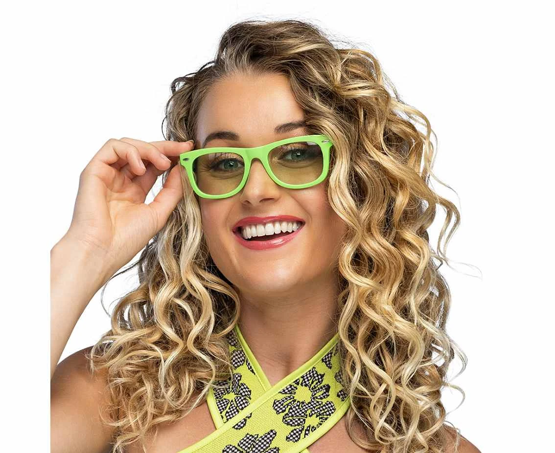 Okulary Dance, neonowy zielony