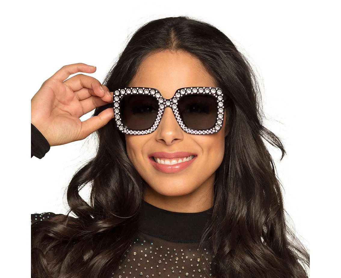 Okulary Party Bling, czarne