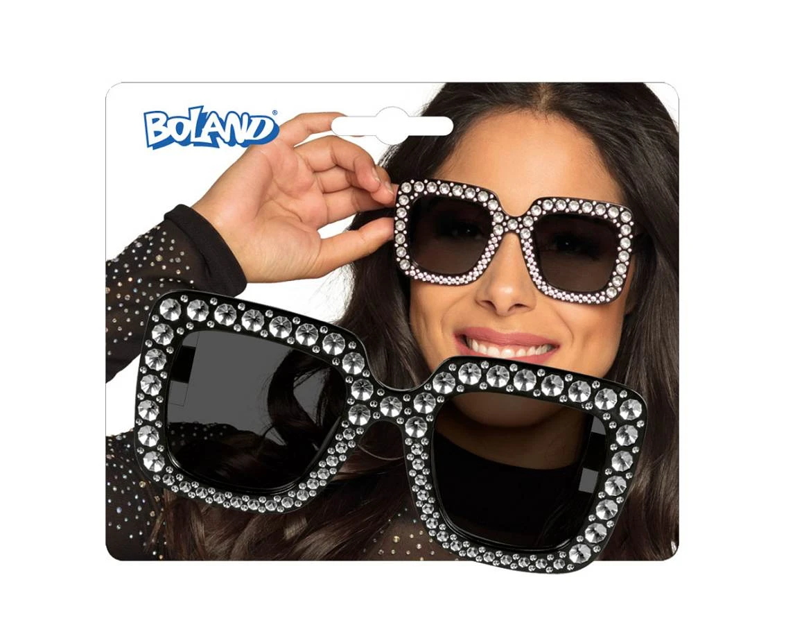 Okulary Party Bling, czarne