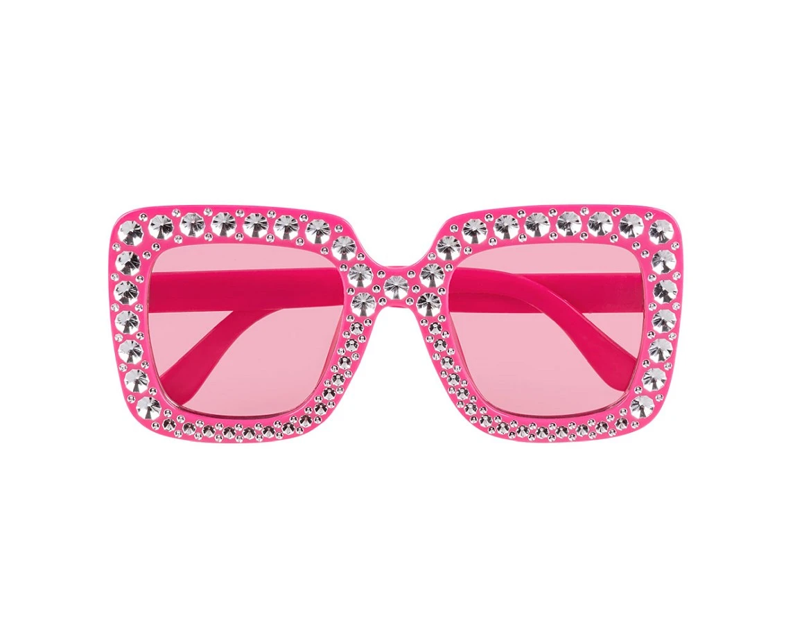Okulary Party Bling, różowe