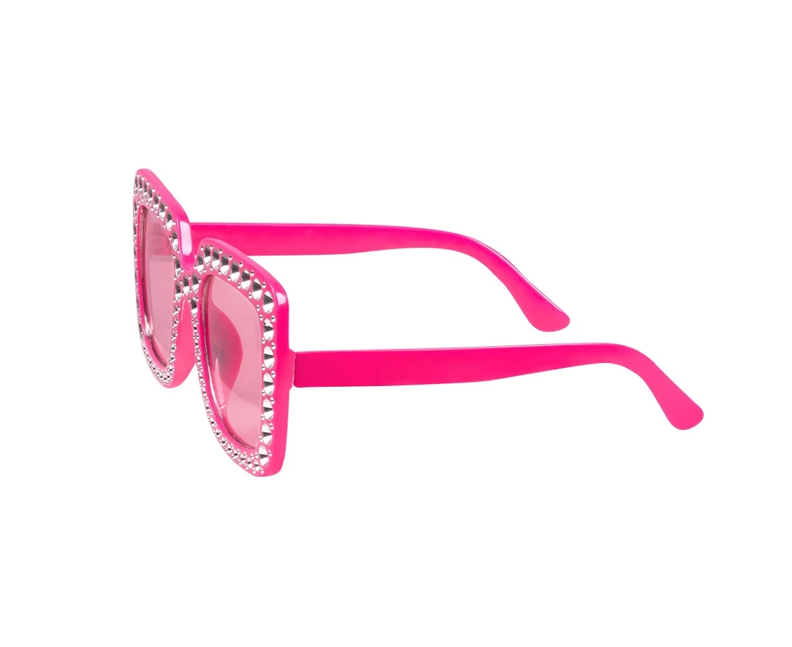 Okulary Party Bling, różowe