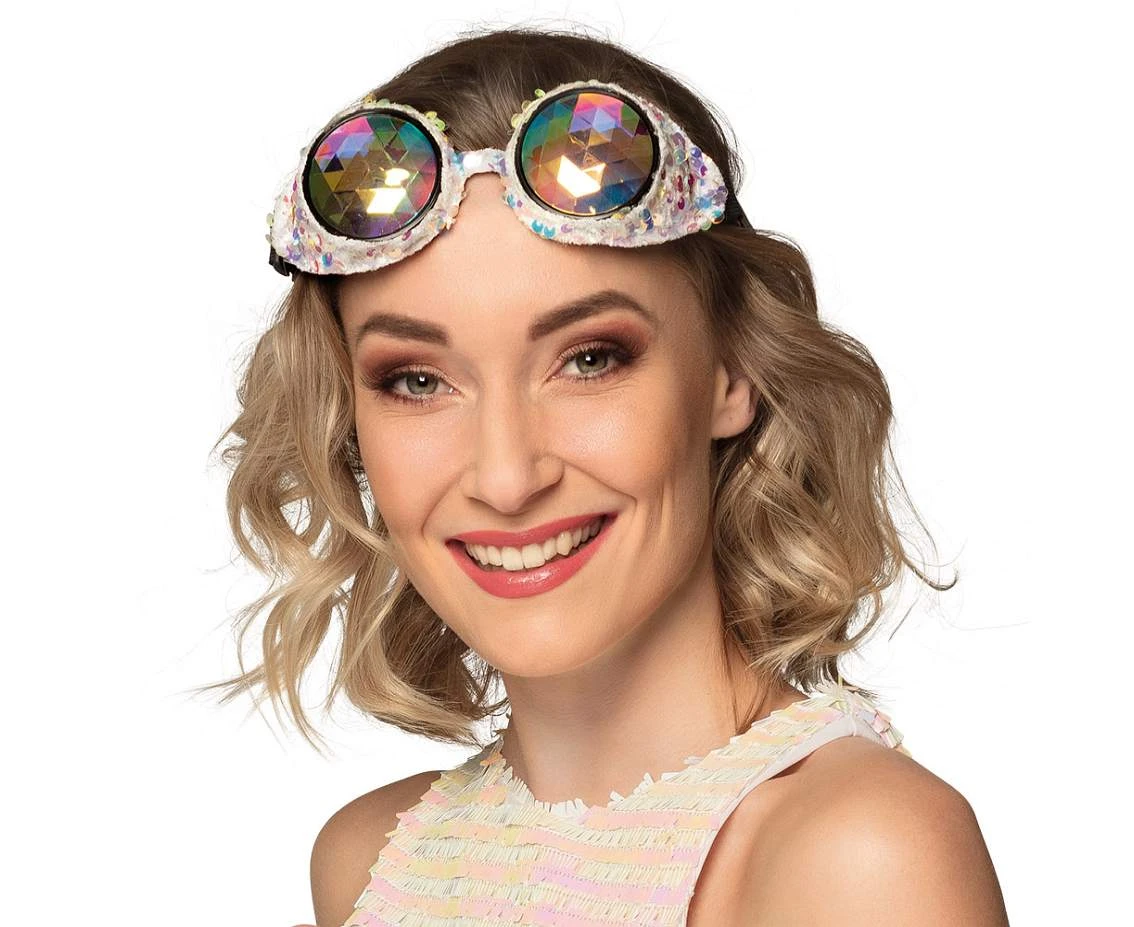 Okulary party Mirage, srebrne