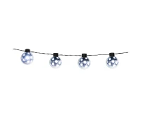 Łańcuch LED Piłki srebrne, 140 cm