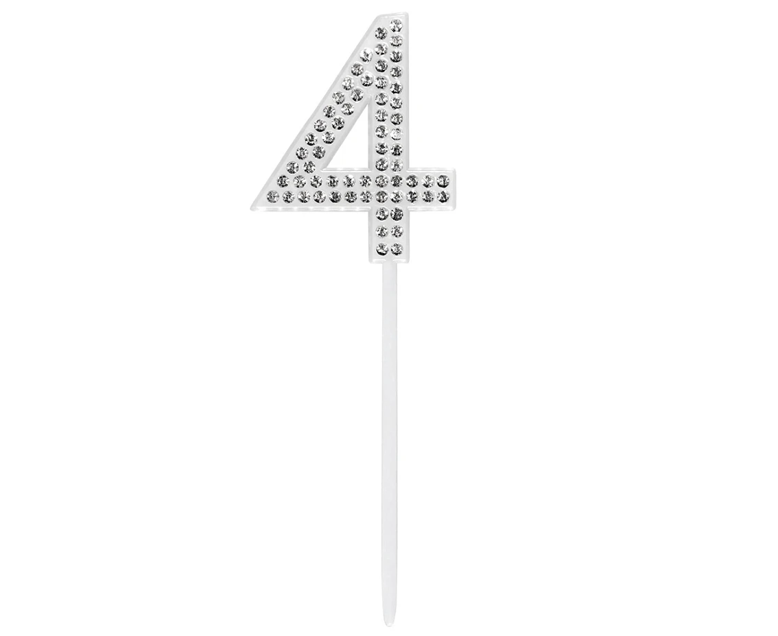 Piker diamentowy na tort 4, 2,5 x 10, 5 cm KK.