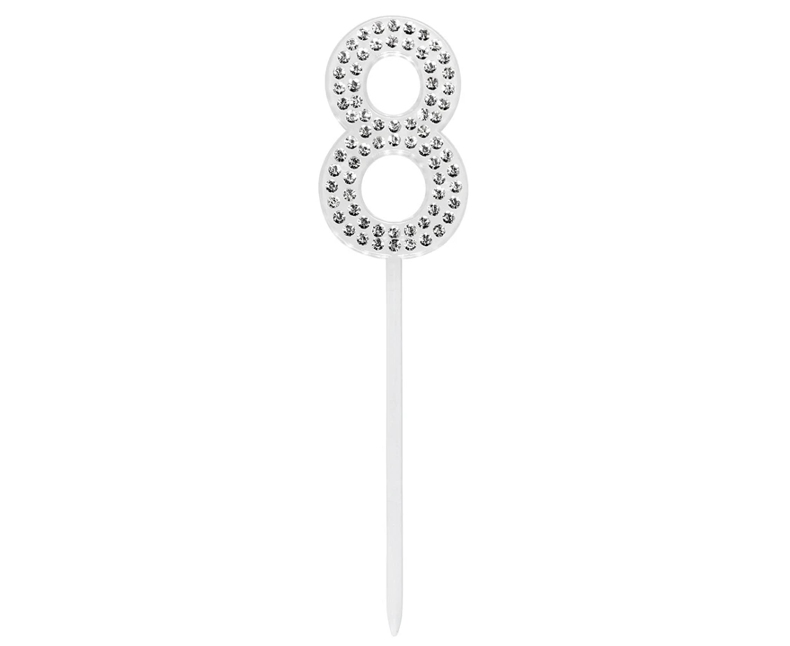 Piker diamentowy na tort 8, 2,5 x 10,5 cm KK.