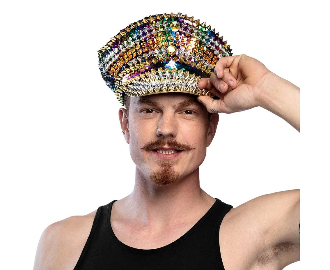 Czapka Rainbow, błyszcząca
