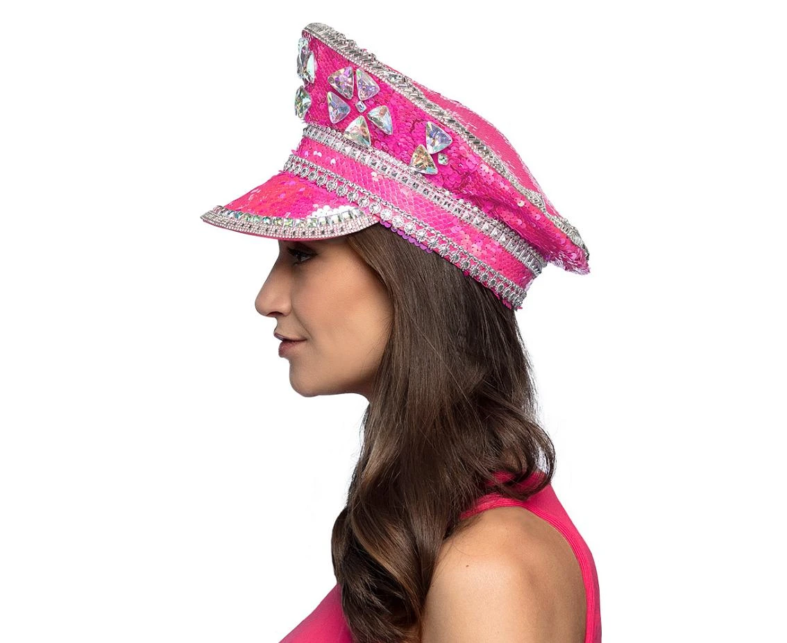 Czapka Pink, błyszcząca