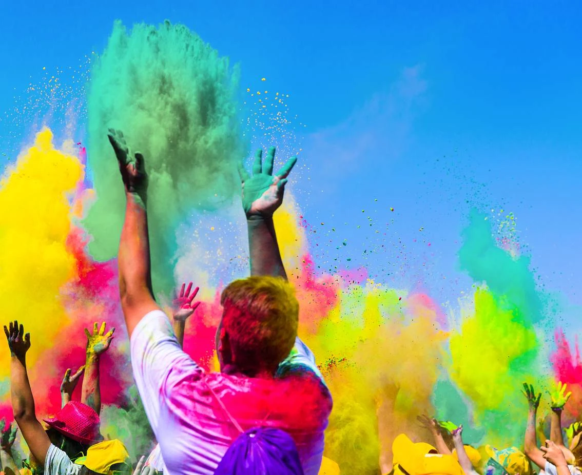 Proszek Holi, zielony, 70 g