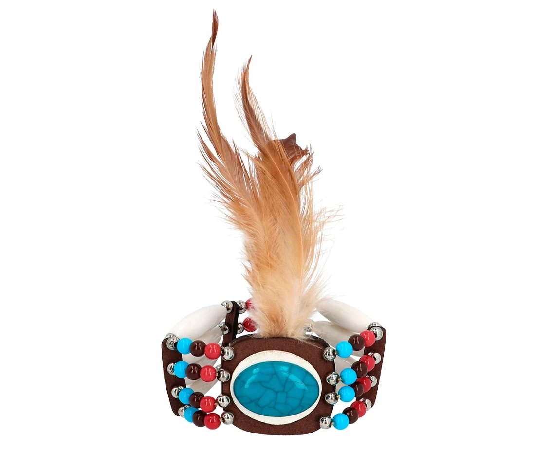 Zestaw Hippie (opaska, kolczyki, bransoletka) KK.