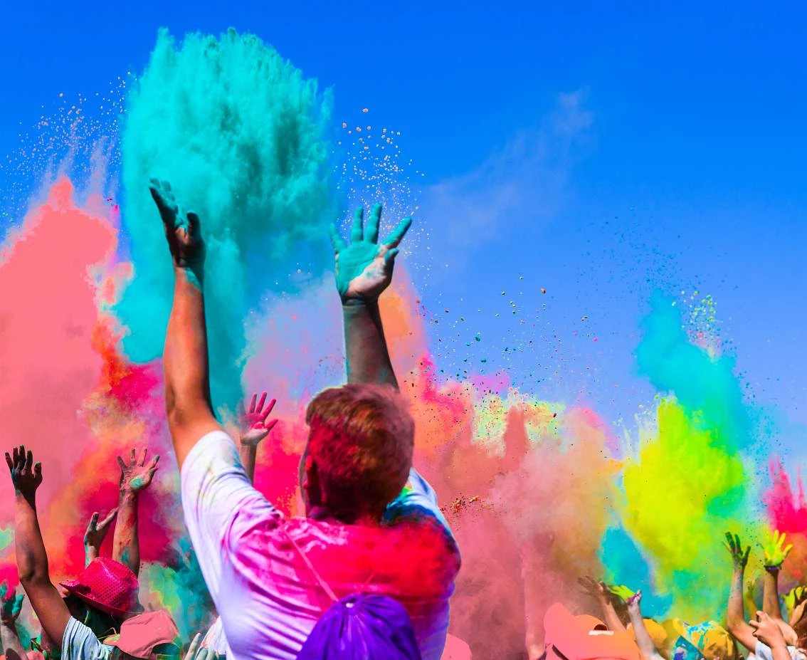Proszek Holi, różowy, 70 g