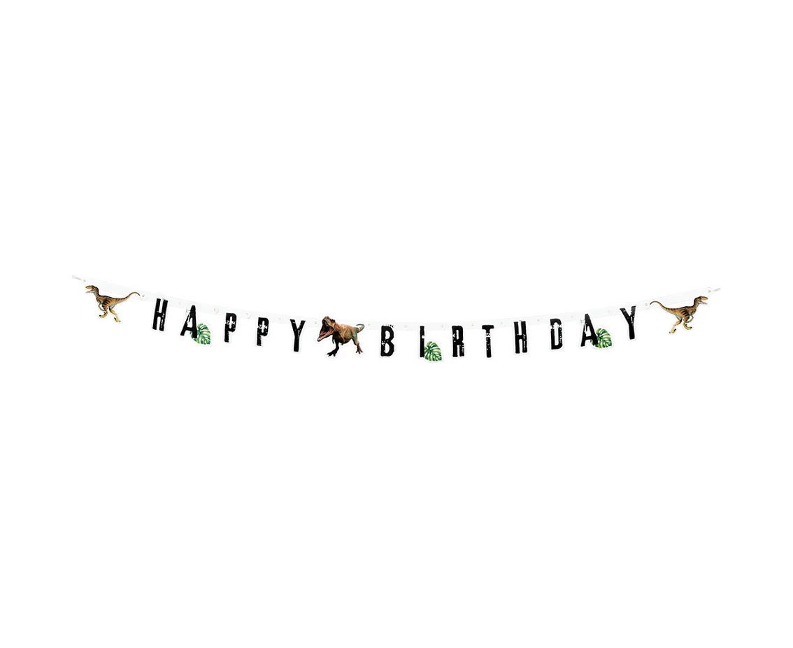 Banner Dinozaur Happy Birthday, 205 cm