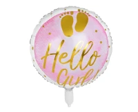 Balon foliowy 'Hello Girl!' , 45 cm.