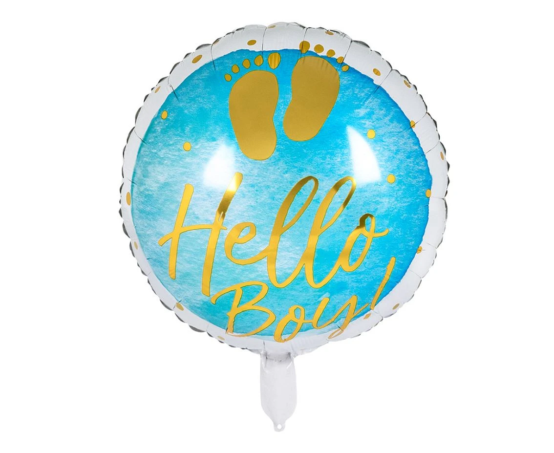 Balon foliowy 'Hello Boy!', 45 cm.