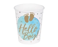 Kubeczki papierowe 'Hello Boy!', 250 ml, 10 szt.