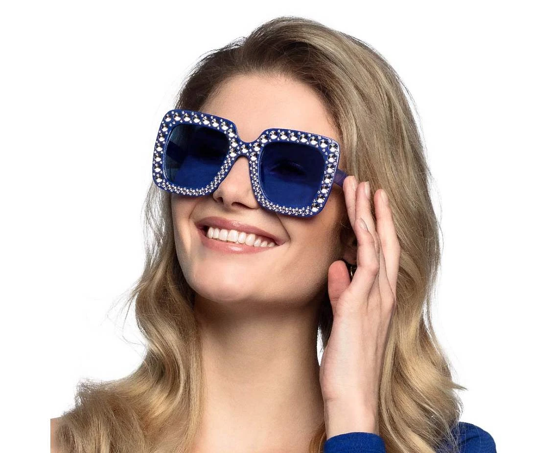 Okulary Bling, niebieskie