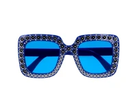 Okulary Bling, niebieskie