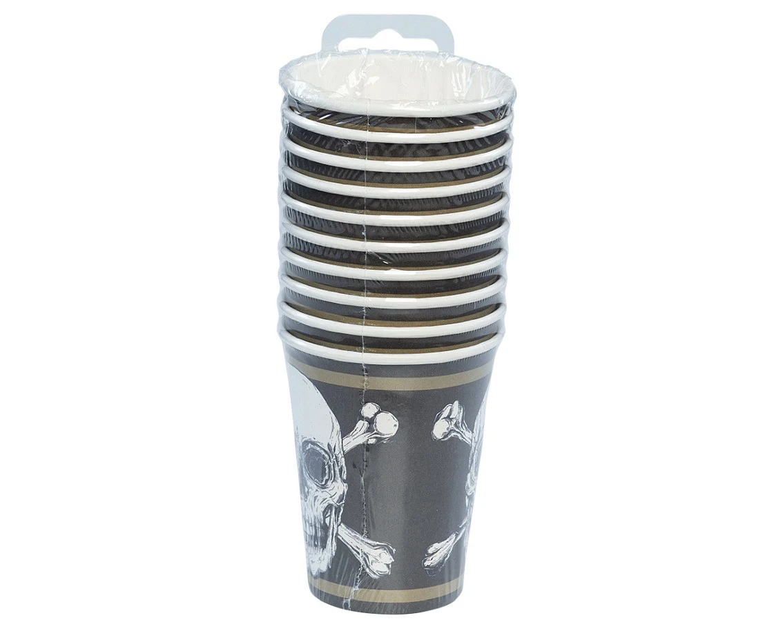Kubeczki papierowe Piraci, 250 ml.,10 szt.