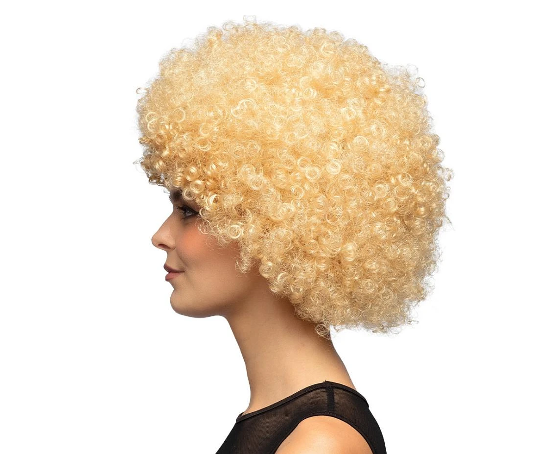 Peruka Afro, blond