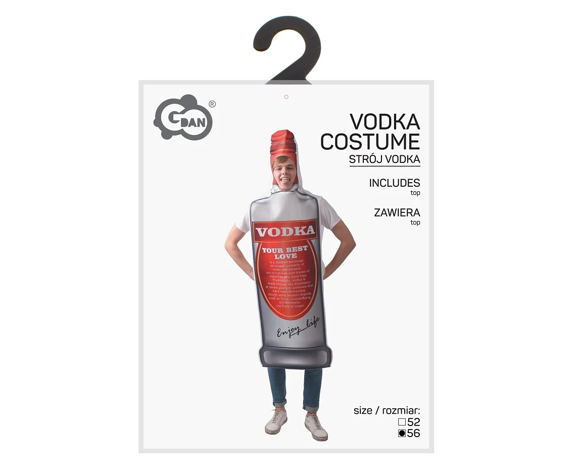 Strój dla dorosłych Vodka (top), rozm. 56