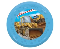 Talerz wielokrotnego użytku Construction, Decorata Party, 21cm, 1 szt. KK