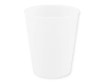 Kubek wielokrotnego użytku, biały-transparentny, 250 ml, 1 szt.
