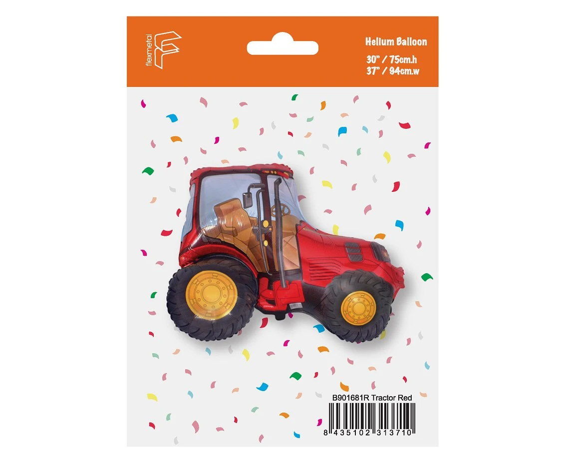 Balon foliowy 24" FX - "Traktor" (czerwony), pakowany KK