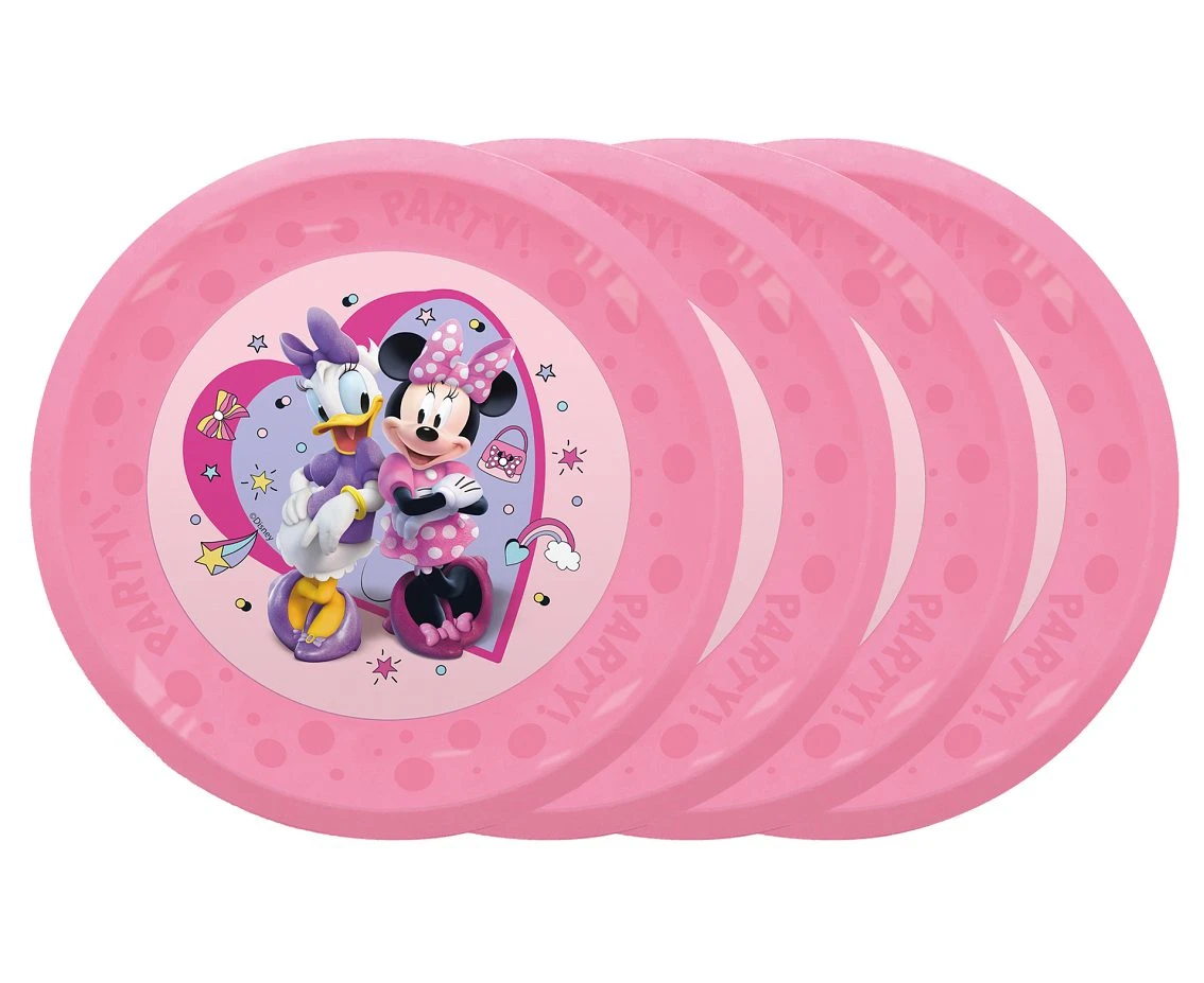 Talerz wielokrotnego użytku Minnie Junior Disney, 21 cm, 4 szt. KK