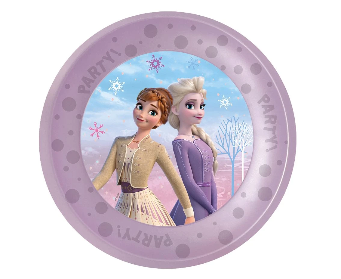 Talerz wielokrotnego użytku Frozen II Wind Spirit Disney, 21 cm, 4 szt. KK