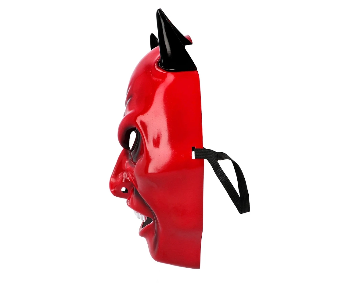 Maska na twarz Devil, czerwona