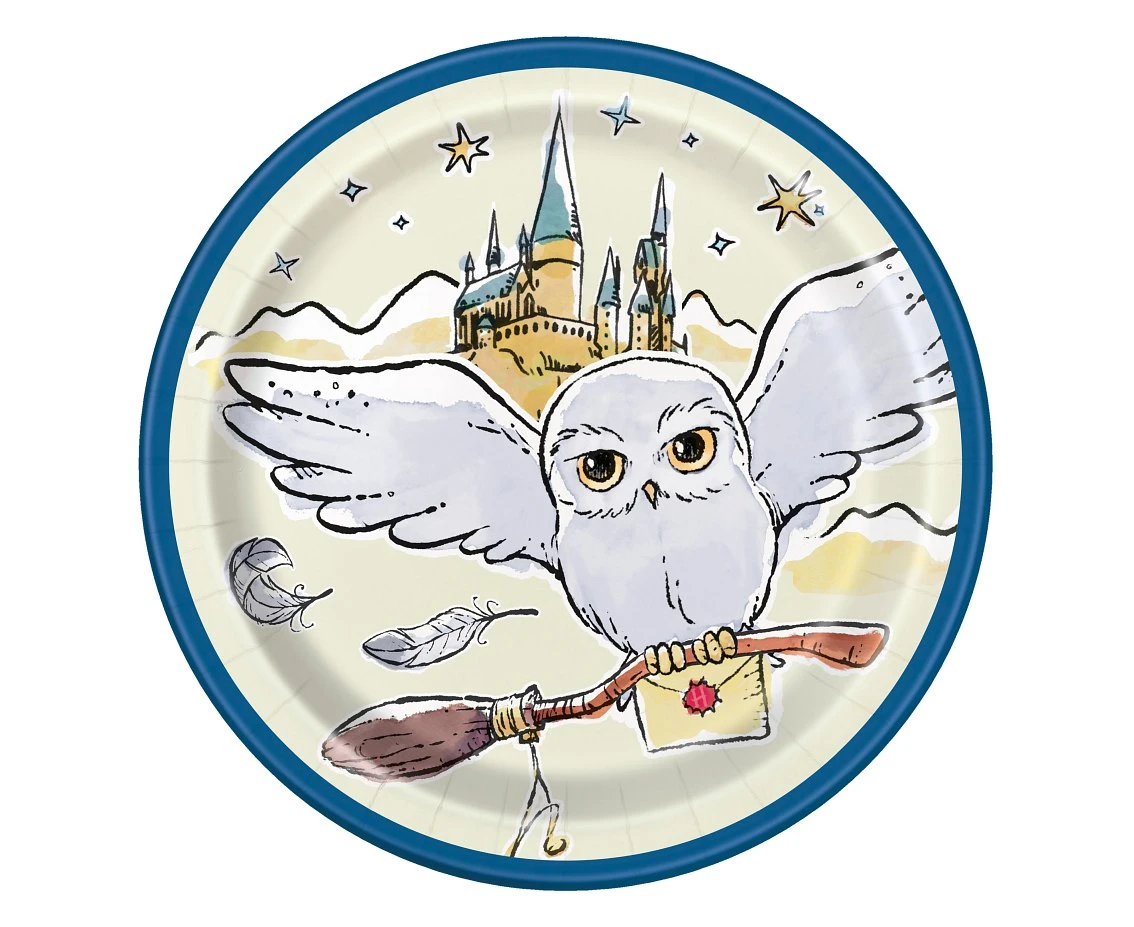 Talerzyki papierowe HARRY POTTER 7" , 8 szt.
