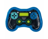 Talerzyki papierowe Gamer, 23 cm, 8 szt.