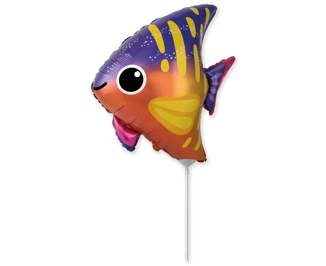 Balon foliowy 14" FX - Uśmiechnięta Rybka, niepakowany
