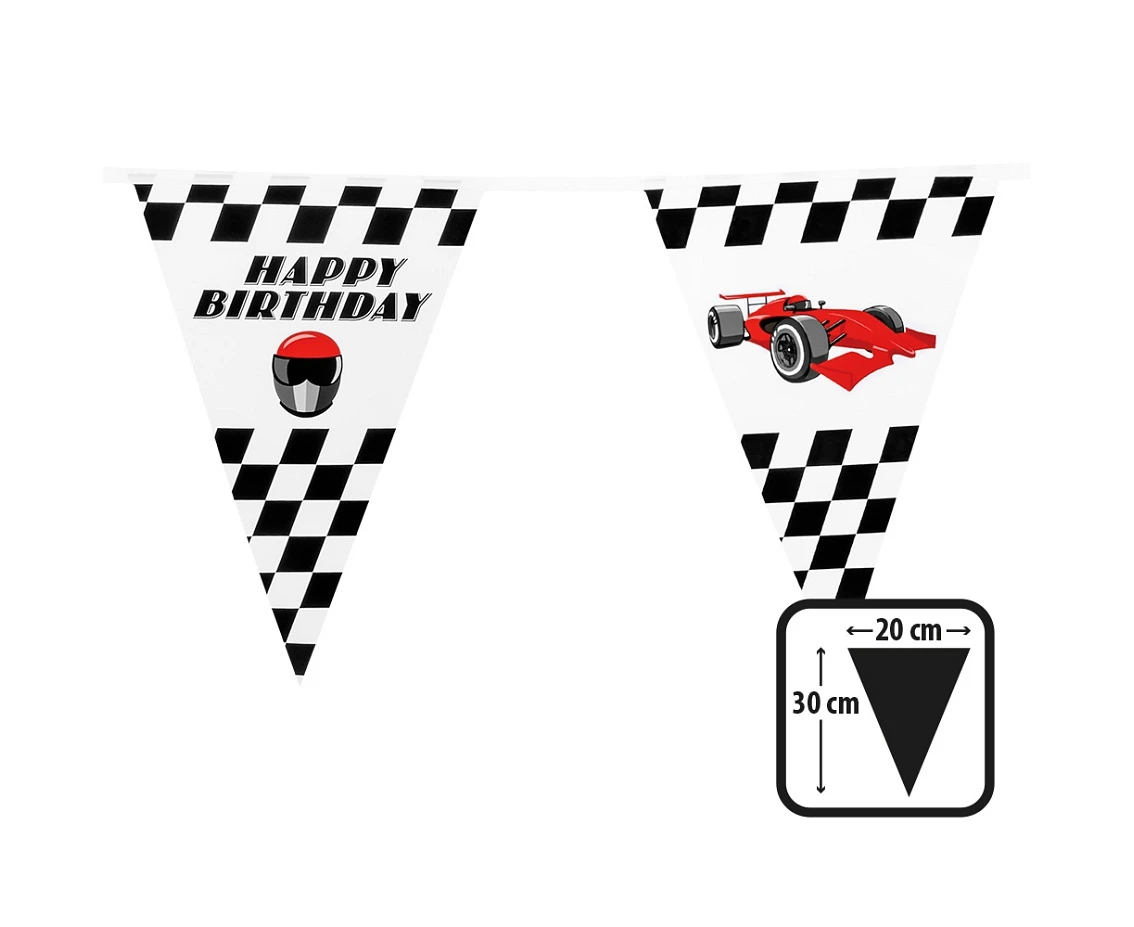 Baner flagi Racing, 30 x 20 cm, 6 m.