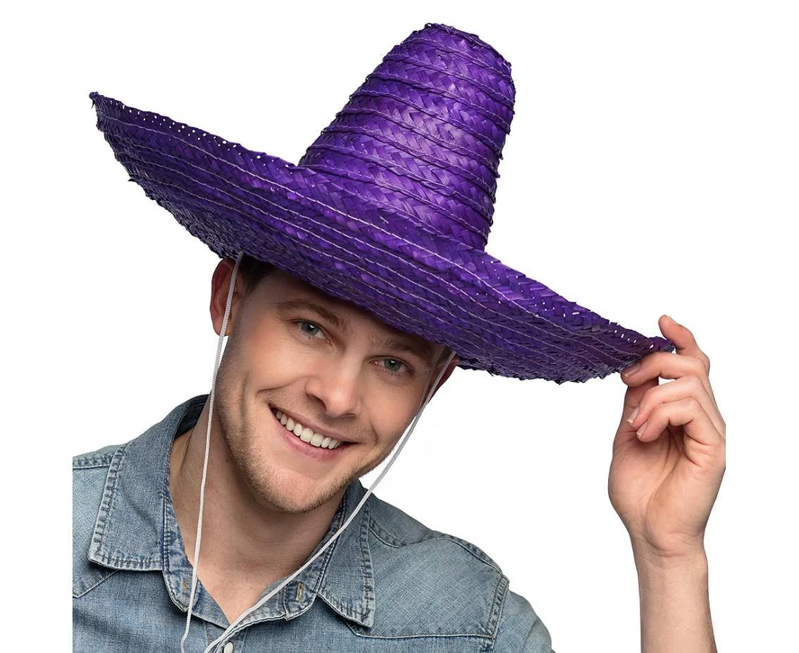 Kapelusz Sombrero , fioletowy, 49 cm